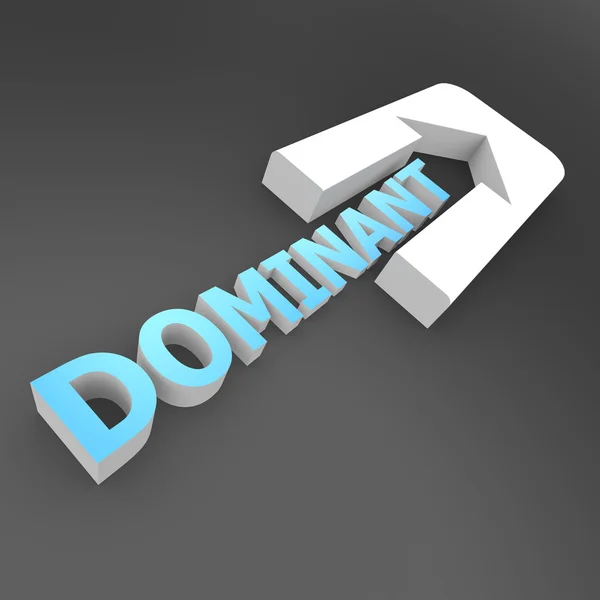 Dominant arrow — Stock Photo, Image