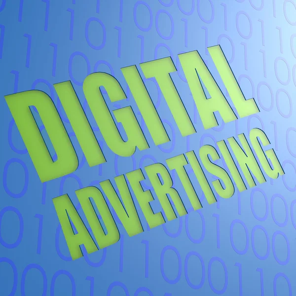Digitale Werbung — Stockfoto