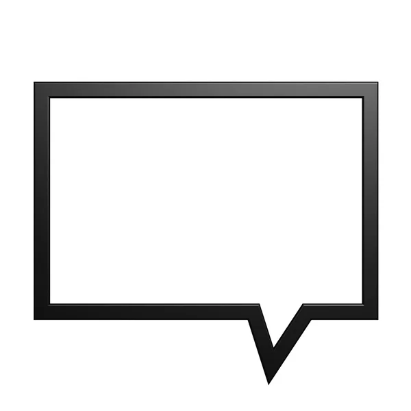 Quadratische Dialogbox — Stockfoto