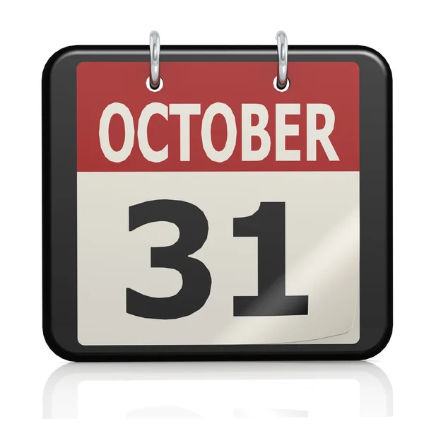 October 31, Halloween calendar — Stock Photo, Image