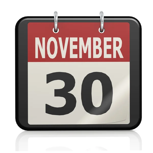 30 novembre, Calendario del giorno di Sant'Andrea — Foto Stock