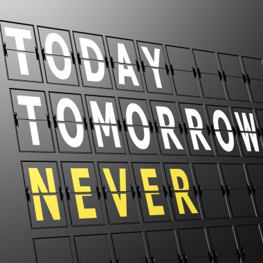 Havaalanı görüntü bugün yarın asla