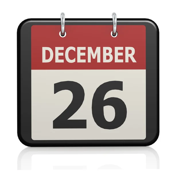 26 dicembre, Calendario del giorno di Santo Stefano — Foto Stock