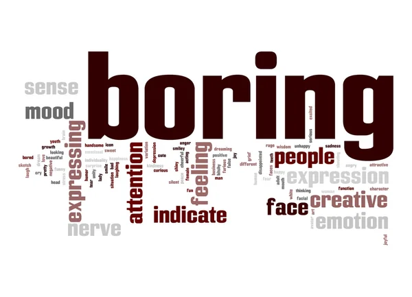 Boring word cloud — Stock Photo, Image