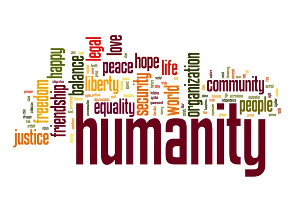 Humanity word cloud — Stock Photo, Image