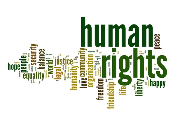 Human rights word cloud — Stock Photo, Image