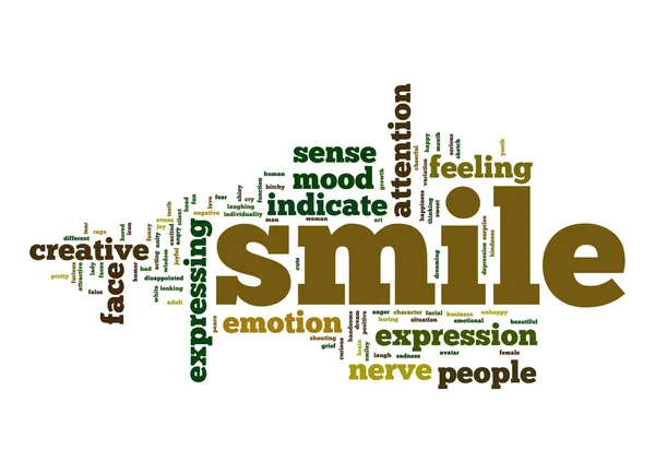 Smile word cloud — Stock Photo, Image