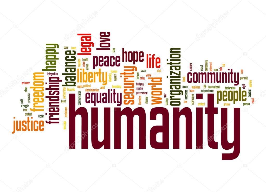 Humanity word cloud