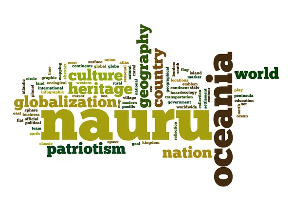 Nauru word cloud — Stock Photo, Image