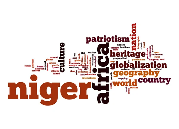 Niger Wortwolke — Stockfoto