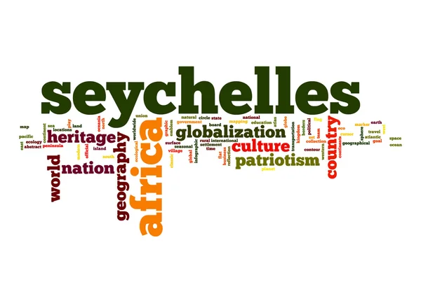 Seychelles word cloud — Stock Photo, Image