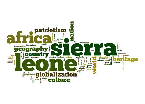 Sierra Leone word cloud — Stock Photo, Image