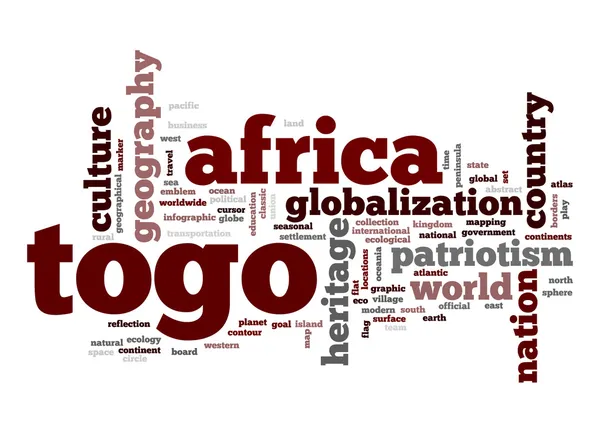 Togo słowa chmura — Zdjęcie stockowe