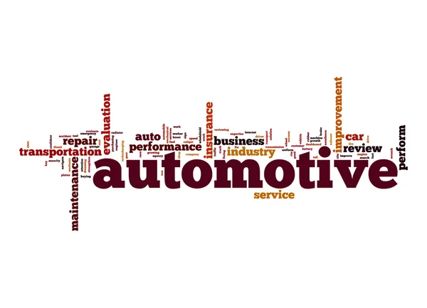 Automotive word cloud — Stockfoto