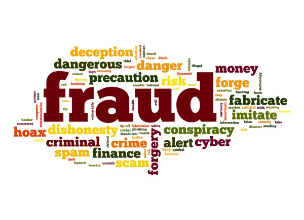 Fraud word cloud — Stock Photo, Image