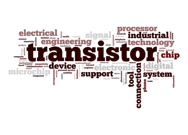 Transistor word cloud — Stockfoto