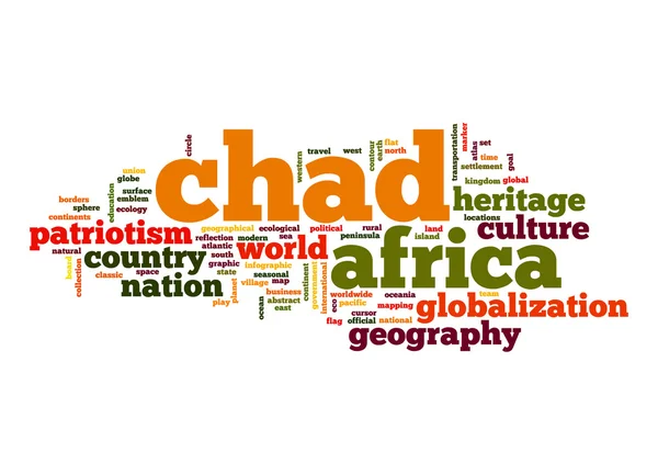 Chad kelime bulutu — Stok fotoğraf