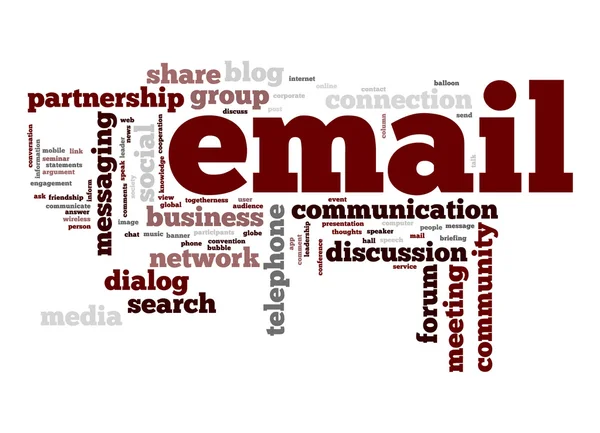 Email word cloud — Stock Photo, Image