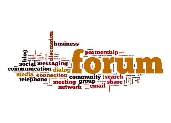 Forum word cloud — Stock Photo, Image