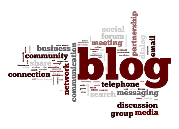 Blog word cloud — Stock Photo, Image