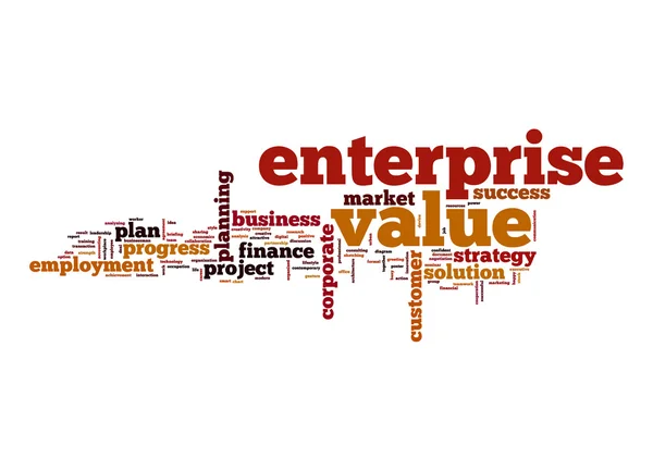 Enterprise Value Word Cloud — Stockfoto