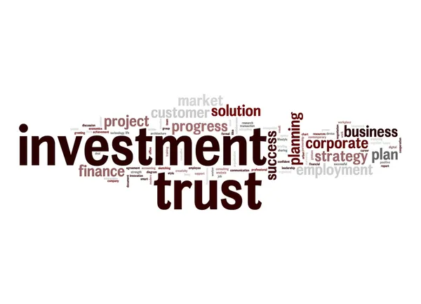 Investment trust word cloud — Stock Photo, Image