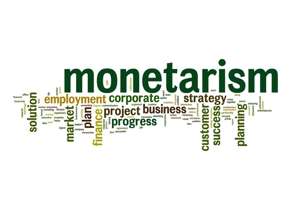 Monetarism word cloud — Stock Photo, Image