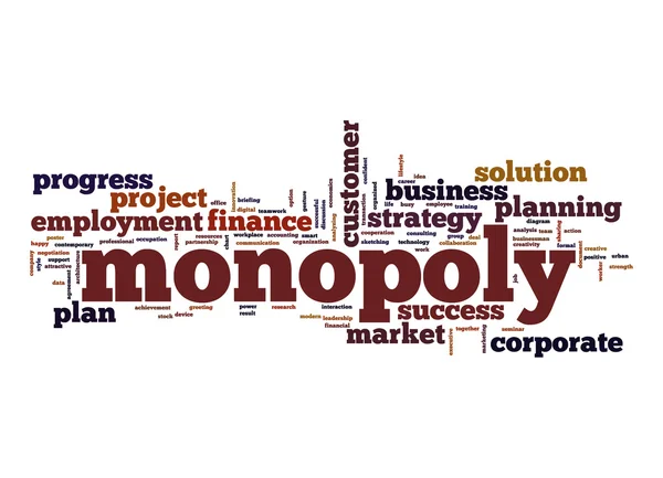 Monopolie word cloud — Stockfoto