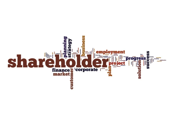 Shareholder word cloud — Stock Photo, Image