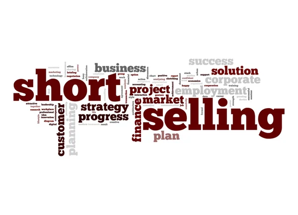 Short selling word cloud — Stock Photo, Image