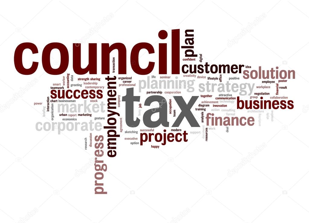 Council tax word cloud