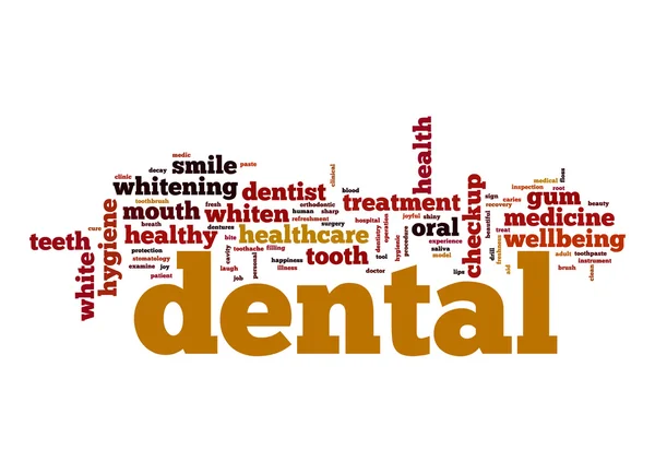 Dental word cloud — Stockfoto