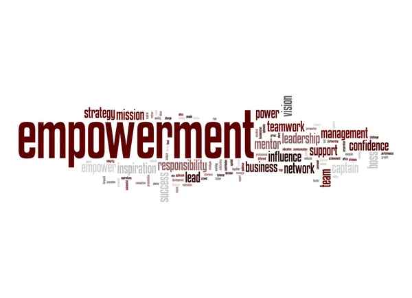 Empowerment-Wortwolke — Stockfoto