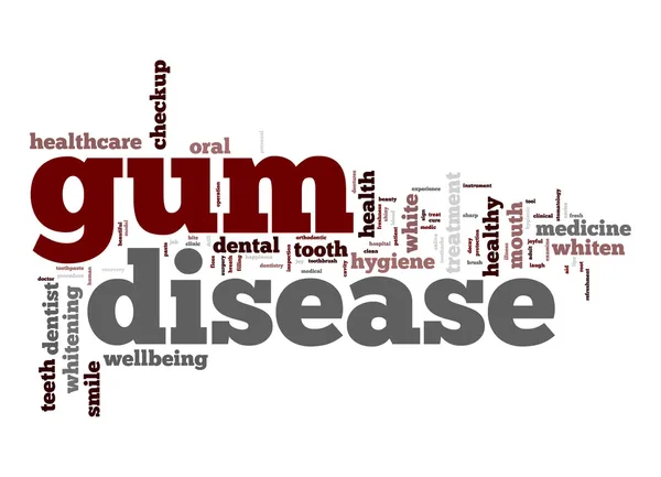 Gum sjukdom word cloud — Stockfoto