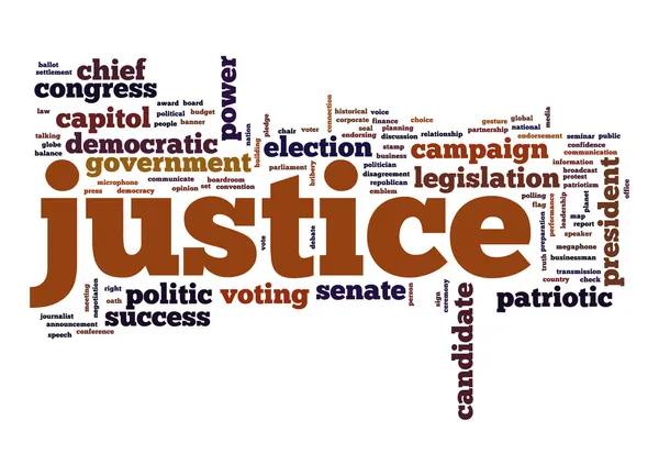 Justice word cloud — Stock Photo, Image