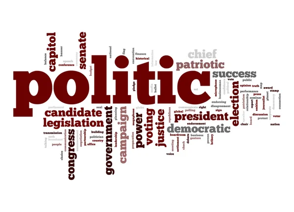 Politic word cloud — Stockfoto