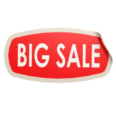 büyük satış sticker