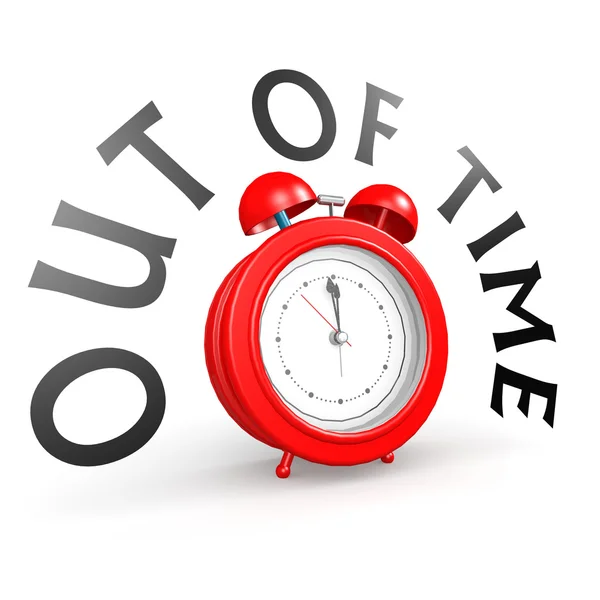 Alarm klok met out of time — Stockfoto