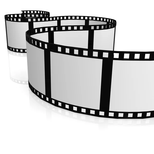 Izolované filmový pás — Stock fotografie