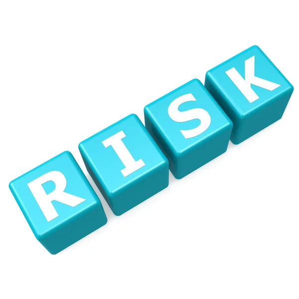 Risk blue puzzle — Stock Photo, Image