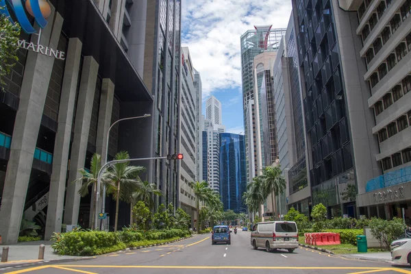 Singapore Ott 2021 Grattacieli Nel Central Business District Singapore Trova — Foto Stock