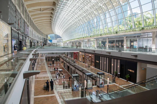 Singapur Ekim 2021 Marina Bay Sands Deki Mağaza Butiklerin Görüntüsü — Stok fotoğraf