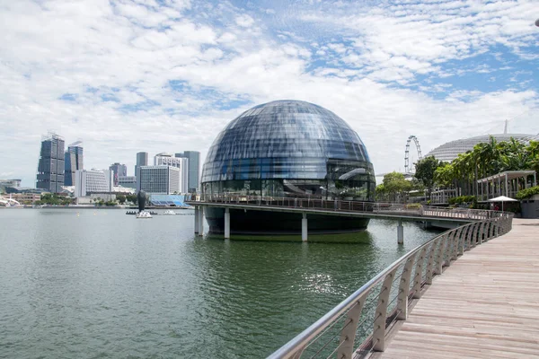 Singapur Října 2021 Pohled Apple Store Marina Bay Sands První — Stock fotografie