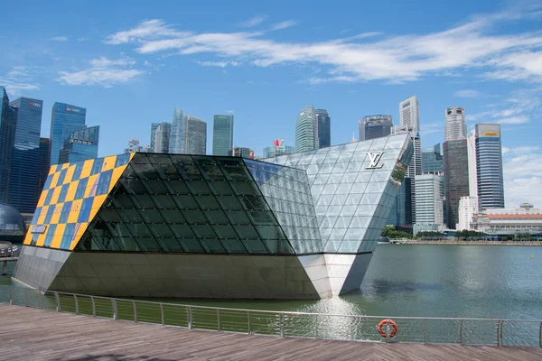 Singapur Oct 2021 Louis Vuitton Marina Bay Sands Encuentra Pabellón — Foto de Stock