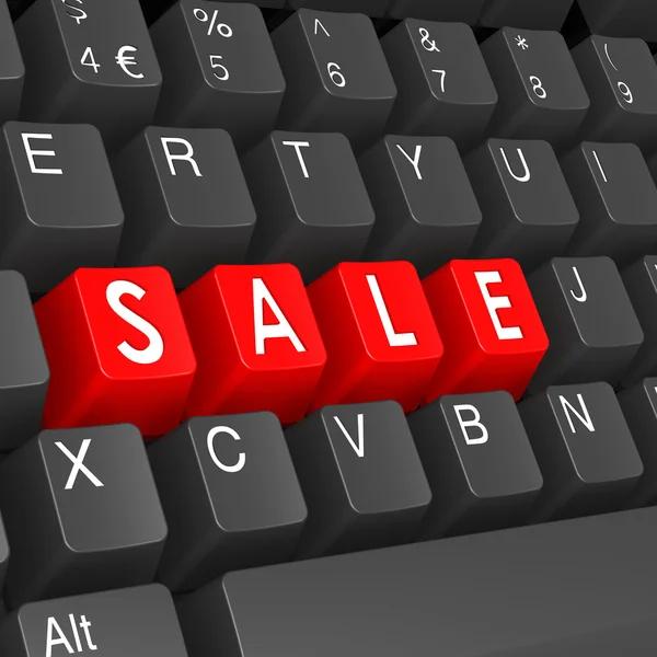 Prodej klávesnice — Stock fotografie