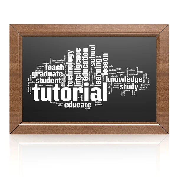 Tom blackboard handledning — Stockfoto