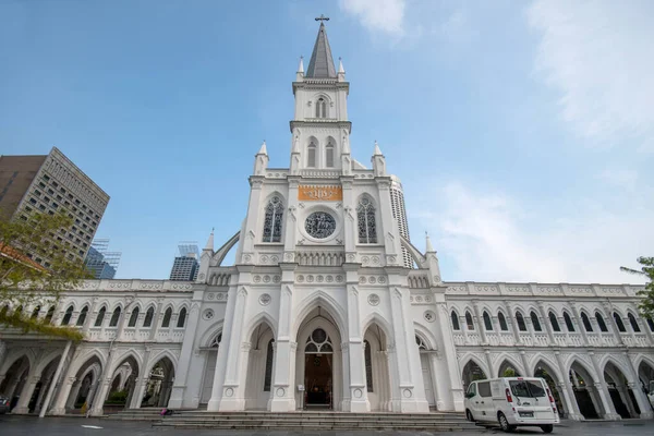 Singapore Oct 2021 External View Chijmes Gothic Style Chapel Singapore — Stock Photo, Image
