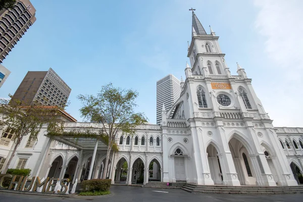 Singapur Ekim 2021 Chijmes Dış Görüntüsü Chijmes Tarihi Bir Yapı — Stok fotoğraf