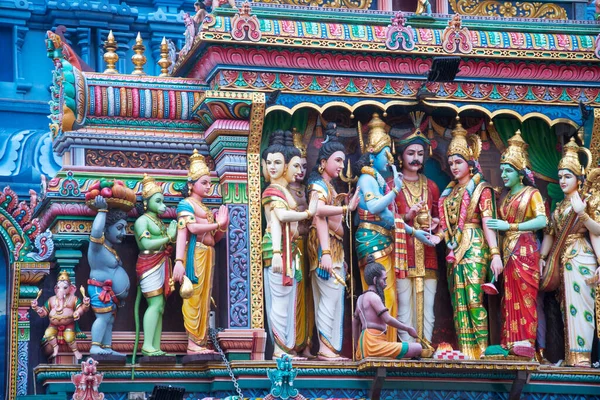 Singapore Oct 2021 View Sri Krishnan Temple Bugis Singapore 싱가포르에서 — 스톡 사진