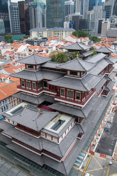 Singapur Oktober 2021 Tempel Mit Buddhazahn Reliquie Singapur Ist Ein — Stockfoto